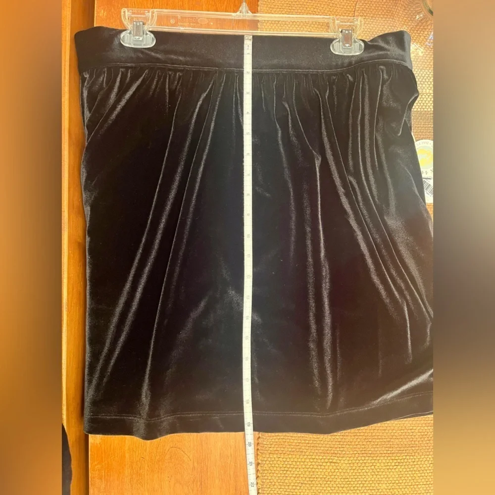 Spartina 449 NWT Gianna Black Velvet Skirt Womens Size XL Holidays Parties Chic